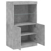 Senkki LED-valoilla betoninharmaa 60,5x37x100 cm