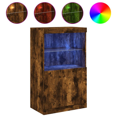 Senkki LED-valoilla savutammi 60,5x37x100 cm