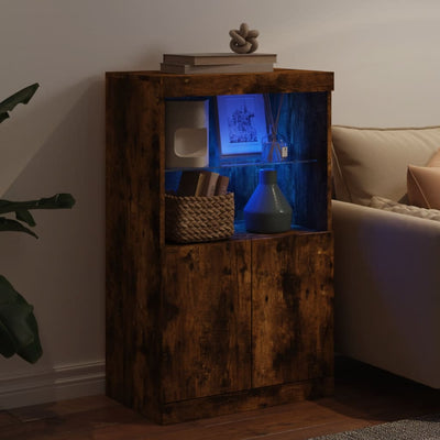Senkki LED-valoilla savutammi 60,5x37x100 cm