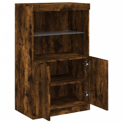 Savutammi senkki led-valoilla Velichi 60,5x37x100cm