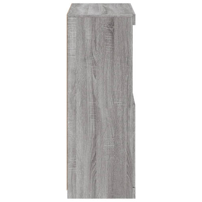 Senkki LED-valoilla harmaa Sonoma 60,5x37x100 cm