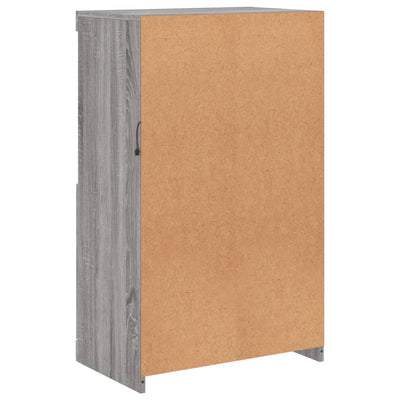 Senkki LED-valoilla harmaa Sonoma 60,5x37x100 cm