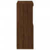 Senkki LED-valoilla ruskea tammi 60,5x37x100 cm