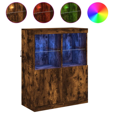 Senkki LED-valoilla savutammi 81x37x100 cm