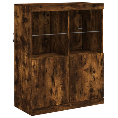 Senkki LED-valoilla savutammi 81x37x100 cm