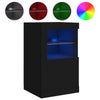 Senkki LED-valoilla musta 41x37x67 cm