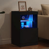 Senkki LED-valoilla musta 41x37x67 cm