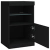 Senkki LED-valoilla musta 41x37x67 cm