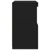 Senkki LED-valoilla musta 41x37x67 cm