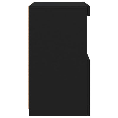 Senkki LED-valoilla musta 41x37x67 cm
