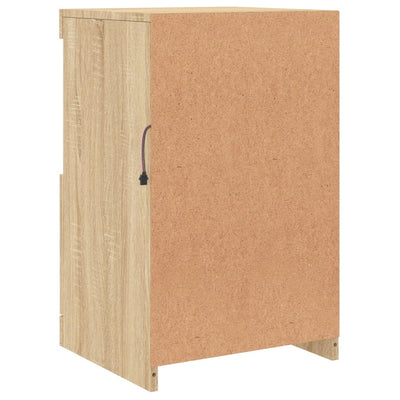 Senkki LED-valoilla Sonoma-tammi 41x37x67 cm
