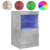 Senkki LED-valoilla betoninharmaa 41x37x67 cm