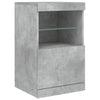 Senkki LED-valoilla betoninharmaa 41x37x67 cm