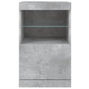 Senkki LED-valoilla betoninharmaa 41x37x67 cm