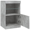 Senkki LED-valoilla betoninharmaa 41x37x67 cm