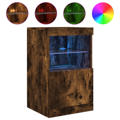 Senkki LED-valoilla savutammi 41x37x67 cm