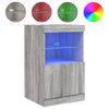 Senkki LED-valoilla harmaa Sonoma 41x37x67 cm