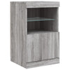 Senkki LED-valoilla harmaa Sonoma 41x37x67 cm