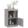 Senkki LED-valoilla harmaa Sonoma 41x37x67 cm
