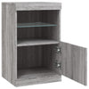 Senkki LED-valoilla harmaa Sonoma 41x37x67 cm