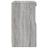 Senkki LED-valoilla harmaa Sonoma 41x37x67 cm