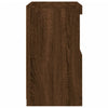 Senkki LED-valoilla ruskea tammi 41x37x67 cm