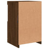 Senkki LED-valoilla ruskea tammi 41x37x67 cm