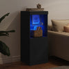 Senkki LED-valoilla musta 41x37x100 cm
