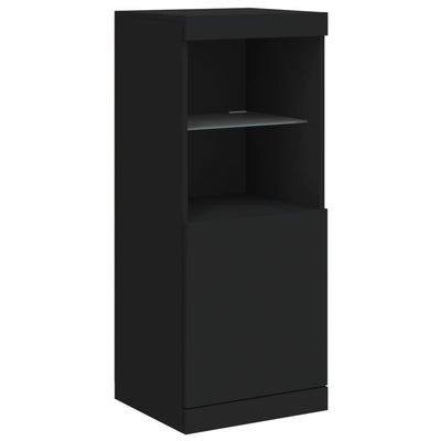 Senkki LED-valoilla musta 41x37x100 cm