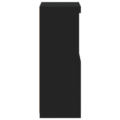 Senkki LED-valoilla musta 41x37x100 cm