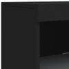 Senkki LED-valoilla musta 41x37x100 cm