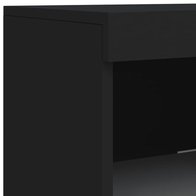 Senkki LED-valoilla musta 41x37x100 cm