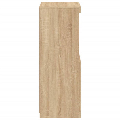 Sonoma-tammi senkki led-valoilla Anaftasie 41x37x100cm