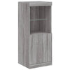 Senkki LED-valoilla harmaa Sonoma 41x37x100 cm
