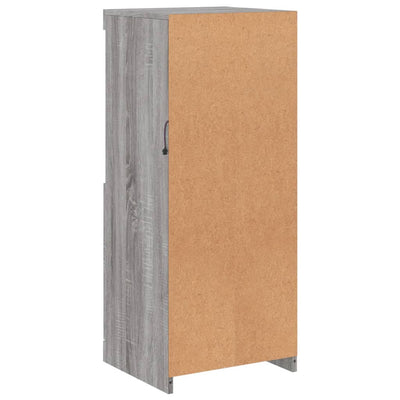 Senkki LED-valoilla harmaa Sonoma 41x37x100 cm