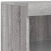 Senkki LED-valoilla harmaa Sonoma 41x37x100 cm