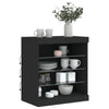 Senkki LED-valoilla musta 60,5x37x67 cm