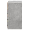 Senkki LED-valoilla betoninharmaa 60,5x37x67 cm
