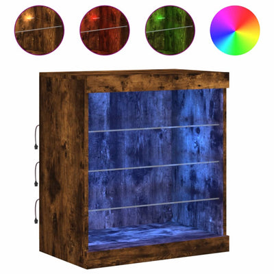 Senkki LED-valoilla savutammi 60,5x37x67 cm
