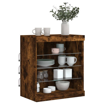 Senkki LED-valoilla savutammi 60,5x37x67 cm