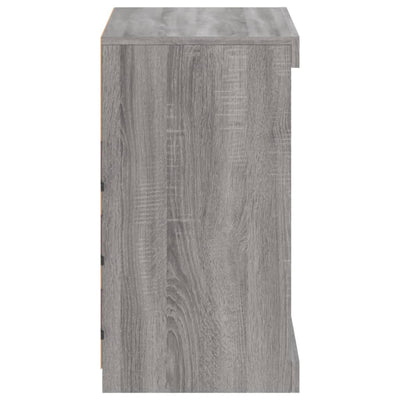 Harmaa senkki led-valoilla Beckett 60,5x37x67cm