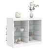 Senkki LED-valoilla valkoinen 81x37x67 cm
