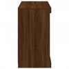 Senkki LED-valoilla ruskea tammi 81x37x67 cm