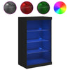 Senkki LED-valoilla musta 60,5x37x100 cm