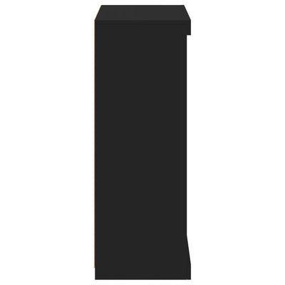 Senkki LED-valoilla musta 60,5x37x100 cm