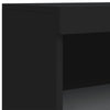 Senkki LED-valoilla musta 60,5x37x100 cm