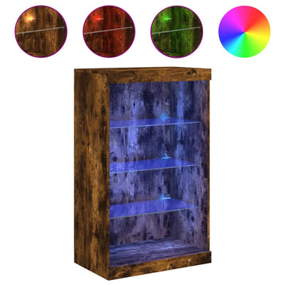 Senkki LED-valoilla savutammi 60,5x37x100 cm