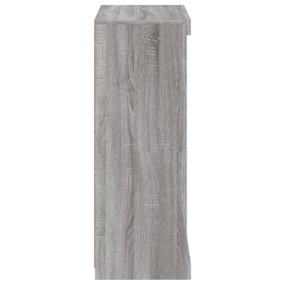 Senkki LED-valoilla harmaa Sonoma 60,5x37x100 cm