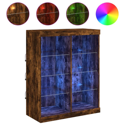 Senkki LED-valoilla savutammi 81x37x100 cm