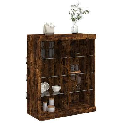 Senkki LED-valoilla savutammi 81x37x100 cm